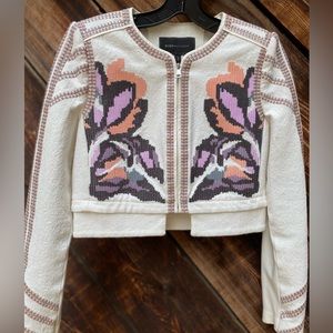 White Bcbg jacket in size S